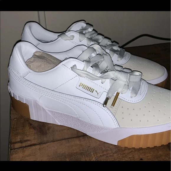 puma cali all white womens